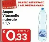 Despar Vitasnella Acqua Minerale Naturale offerta