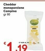 Despar Campina Cheddar Monoporzione offerta
