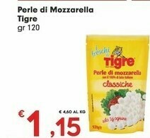 Despar Tigre Perle Di Mozzarella offerta