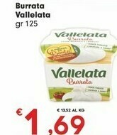 Despar Vallelata Burrata offerta