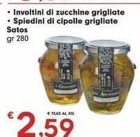 Despar Satos Involtini Di Zucchine Grigliate offerta