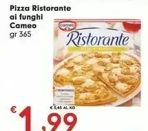 Despar Cameo Ristorante Pizza Ai Funghi 365 G(ml) offerta