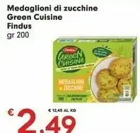 Despar Findus Medaglioni Di Zucchine Green Cuisine 200 Gr offerta