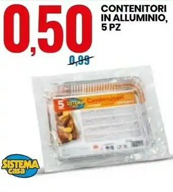 Eurospin Contenitori In Alluminio offerta