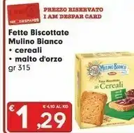 Eurospar Misura Mulino Bianco Fette Biscottate offerta
