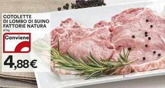 Ipercoop Fattorie Natura Cotolette Di Lombo Di Suino offerta