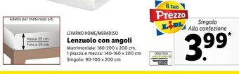 Lidl Lenzuola offerta