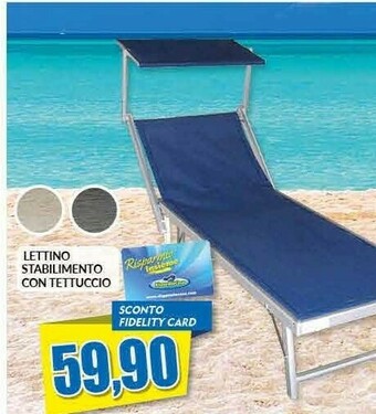 Risparmio Casa Lettino Stabilimento Con Tettuccio offerta