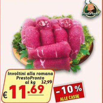 Ipercarni Involtini alla romana PrestoPronto al kg offerta