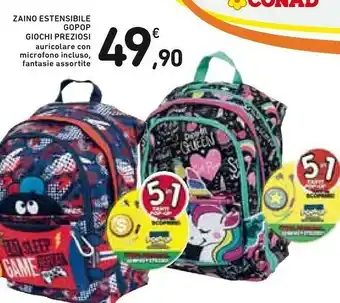 Conad Gopop Zaino offerta