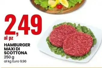 Eurospin Hamburger Maxi Di Scottona offerta