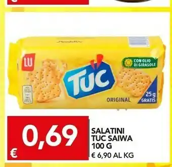 Saiwa Tuc Cracker Classico Con Olio Di Girasole