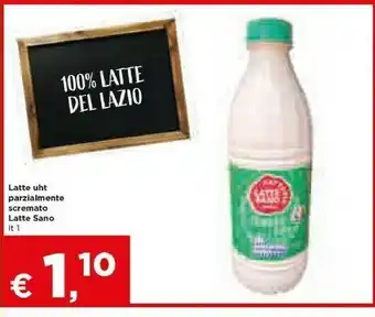 Metà Latte sano Latte parzialmente scremato offerta