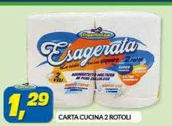 Risparmio Casa Carta Cucina 2 Rotoli offerta