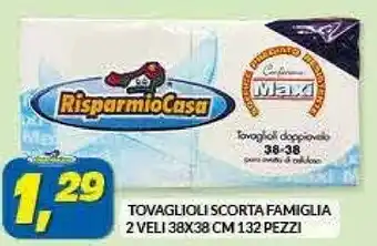 Risparmio Casa Tovaglioli Scorta Famiglia offerta