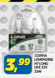 Risparmio Casa Long Life Coppia Lampadine H7 12V offerta