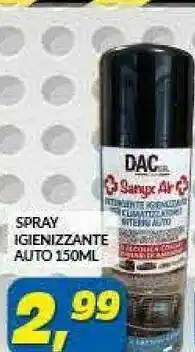 Risparmio Casa Spray Igienizzante Auto 150 Ml offerta