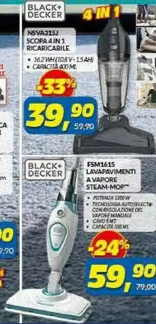 Risparmio Casa NSVA315J Scopa Ricaricabile offerta