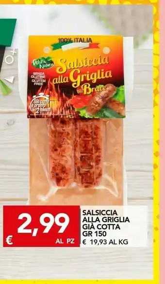 TuoDi Delizie Natura Salsiccia Alla Griglia Gia Cotta offerta