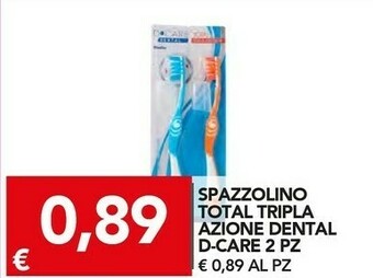 TuoDi D-care Spazzolino Total Tripla Azione Dental offerta