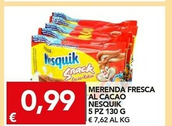 TuoDi Nesquik Nestle Merenda Fresca Al Cacao offerta