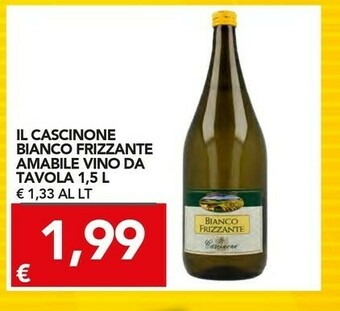 TuoDi Il Cascinone Bianco Frizzante Amabile Vino Da Tavola offerta