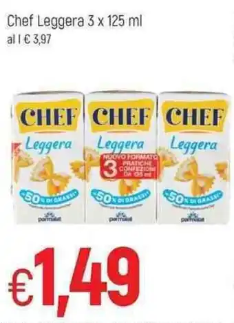 Famila Chef Leggera 3 x 125 ml offerta