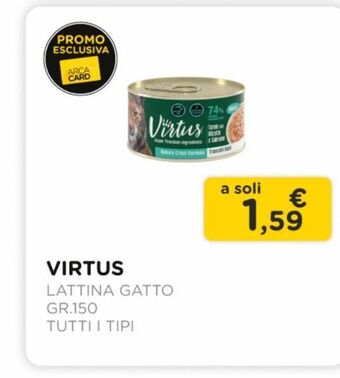 Arcaplanet Virtus / lattina gatto / gr.150 / tutti i tipi offerta