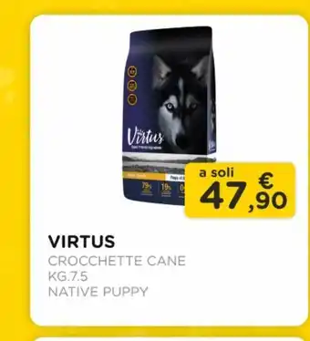 Arcaplanet Virtus / crocchette cane/ kg.7.5 /native puppy offerta