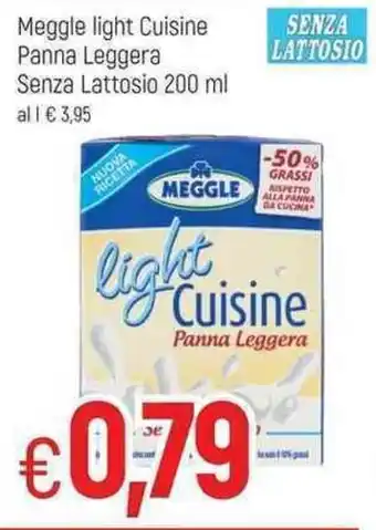 Famila Meggle light Cuisine Panna Leggera Senza Lattosio 200 ml offerta