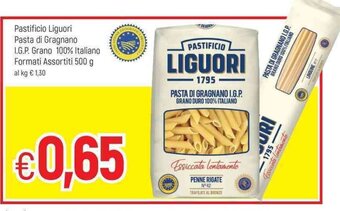 Famila Pastificio Liguori Pasta di Gragnano I.G.P. Grano 100% Italiano Formati Assortiti 500 g offerta