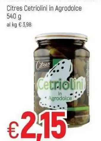 Citres Cetriolini in Agrodolce 540 g