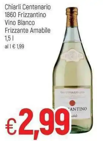 Famila Chiarli Centenario 1860 Frizzantino Vino Bianco Frizzante Amabile 1,5 l offerta