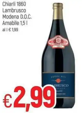 Famila Chiarli 1860 Lambrusco Modena D.O.C. Amabile 1,5 l offerta