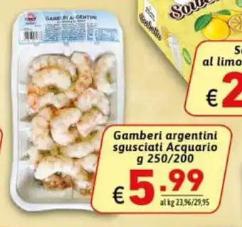 Gamberi argentini sgusciati Acquario 250 g / 200