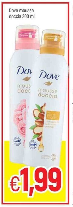 Famila Dove mousse doccia 200 ml offerta