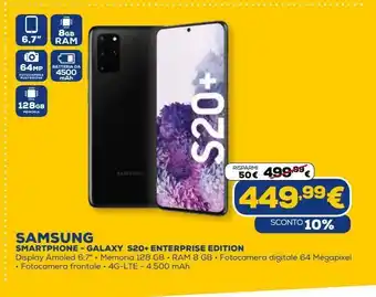 Euronics Smartphone samsung - galaxy s20+ enterprise edition offerta