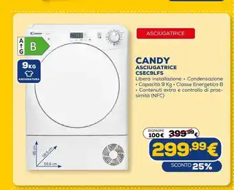Asciugatrice candy csec9lfs