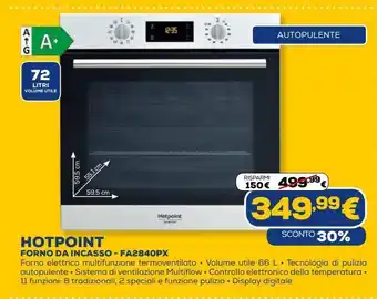 Euronics Forno da incasso hotpoint - fa2840px offerta