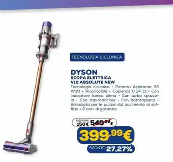 Scopa elettrica v10 absolute new dyson