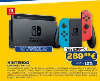 Euronics Console - switch  nintendo offerta