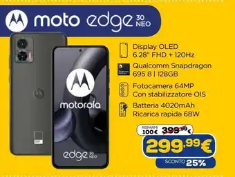 Euronics Smartphone motorola edge 30 neo offerta