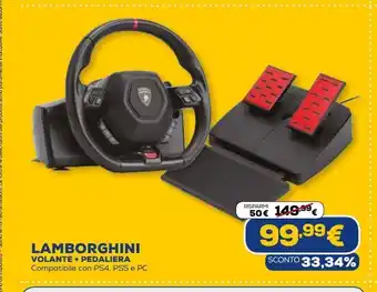 Euronics Volante + pedaliera lamborghini offerta