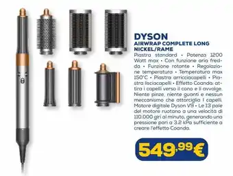 Euronics Dyson airwrap complete long  nickle / rame offerta