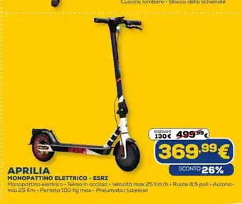 Euronics Monopattino elettrico - esrz aprilia offerta