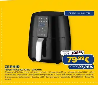 Euronics Friggitrice ad aria - zhc40n zephir offerta