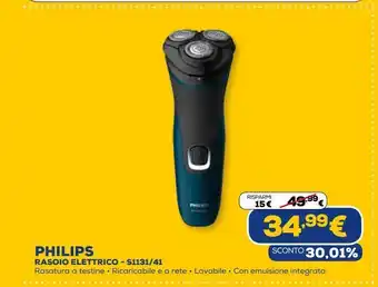 Euronics Rasoio elettrico - s1131/41 philips offerta