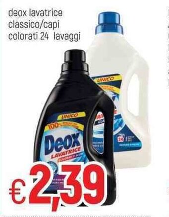Famila Deox lavatrice classico/capi colorati 24 lavaggi offerta