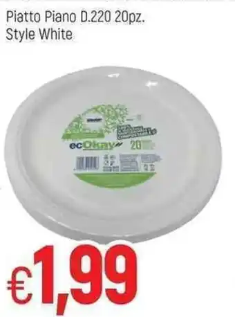 Famila Piatto Piano D.220 20pz. Style White offerta