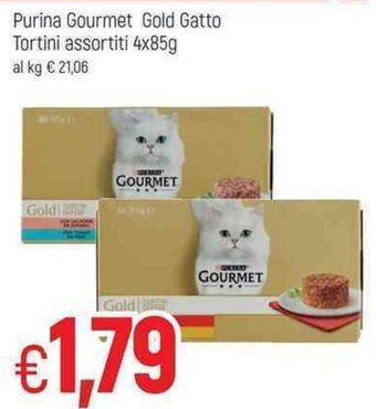 Famila Purina Gourmet Gold Gatto Tortini assortiti 4x85g offerta